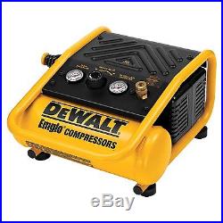 DEWALT Heavy Duty 1 Gallon Oil-Free Pump Hand Carry 135 PSI Trim Air Compressor