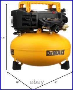DEWALT Pancake Air Compressor, 6 Gallon, 165 PSI (DWFP55126)