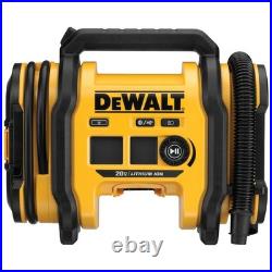 DEWALT Tire Inflator Portable Air Compressor 20V MAX, Car Air Pump with Autom