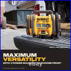 DEWALT Tire Inflator Portable Air Compressor 20V MAX, Car Air Pump with Autom