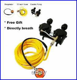 Direct Breath 12V Oil-less Pump Hookah Dive Compressor 3rd Lung WithHose+Regulator