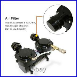 HPDMC Direct Breath 12V Oil-less Hookah Dive Air Compressor – 50FT Hose + Regulator, Portable
