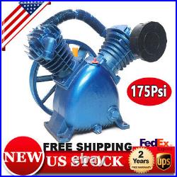 Double Stage 5.5HP Air Compressor Head Pump Motor 175 PSI 21 CFM Twin Cylinder