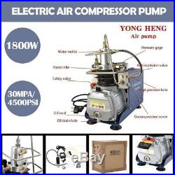 Electric 30MPa PCP Air Compressor Pump 4500PSI High Pressure Rifle YONGHENG US