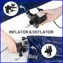Electric Air Pump Inflator For Inflatable Air Bed Toy Boat Mattress Pool 3800Pa