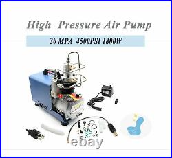 Electric High Pressure Air Compressor Pump Paintball PCP 30MPA 4500PSI Auto Shut