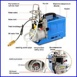 Electric PCP Air Compressor 110V 30MPa 4500PSI High Pressure Pump Scuba Diving