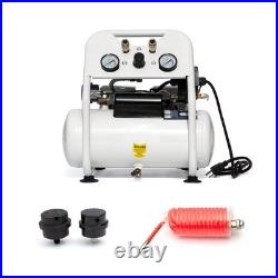 Electric Ultra Quiet Oil-Free Air Compressor 1 Phase 4CFM 115PSI 2.5Gal Tank