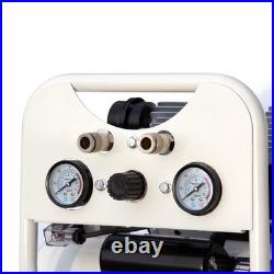Electric Ultra Quiet Oil-Free Air Compressor 1 Phase 4CFM 115PSI 2.5Gal Tank