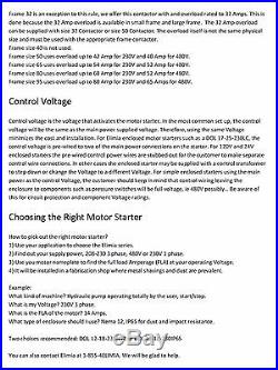 Elimia Air Compressor & Pump Motor Starter 240V 30-40 Amp 7.5 10 HP NEMA 12