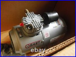 GAST 1HAB-10-M100X Piston Air Compressor 100psig 1/6hp 115v 1725rpm vacuum pump