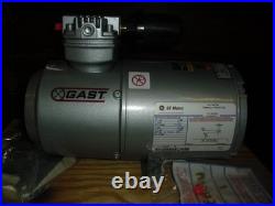 GAST 1HAB-10-M100X Piston Air Compressor 100psig 1/6hp 115v 1725rpm vacuum pump