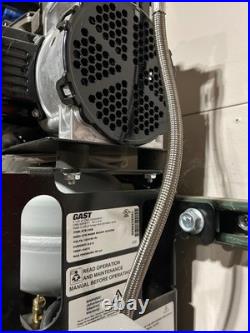 GAST Electric Air Compressor 0.5 hp, 1 Stage, Horizontal, 0.53 gal, 2.5 cfm, 55