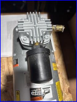 GAST Piston Air Compressor 0.166 hp, 1 Phase, 115V AC, 100 psi Max