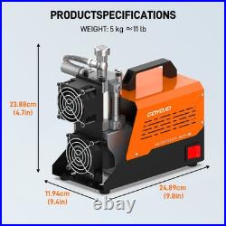 GOYOJO PCP Air Compressor 4500Psi Oil-Free Water-Free Dual Power Mini Pump AC-2