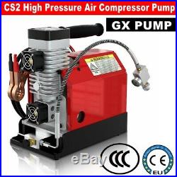 GX PUMP Portable PCP Air Compressor 4500Psi/30Mpa Oil-Free Car 12V / Home 110V