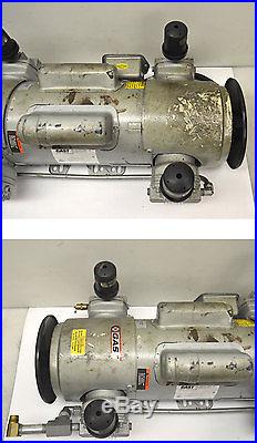 Gast 7LDE-46T-M750X Piston Air Compressor Pump with 1.5-Hp Marathon 1-Ph AC Motor