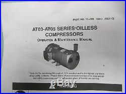 Gast AT05 Rotary Vane air compressor AT05-520-G215DX