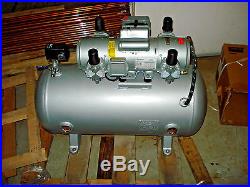 Gast Air Compressor Tank Mounted Piston Pump 30 Gallon 230 Volt 7HDD-70TA-M750X