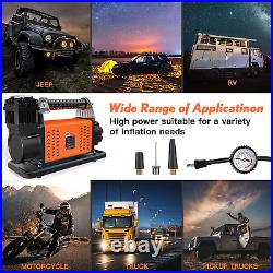 Gobege Heavy Duty 12 Volt Air Compressor Truck Tire Inflator Portable Air Pump