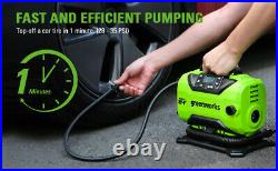 GreenWorks 24V Max 160PSI Electric Car Tire Inflator Air Pump Compressor