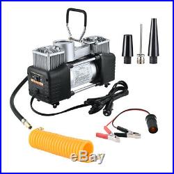 Heavy Duty Air Pump Compressor Double Cylinder Car Tire Tyre Inflator 12V 150PSI