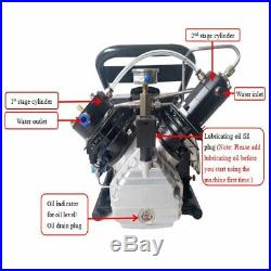 High Pressure 300 bar 4500psi Air Compressor Auto Stop Pump for Tank Refill 3L