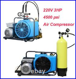 High Pressure 4500PSI Air Compressor Pump PCP Game 12L SCUBA Tank Refill 3cfm