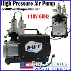 High Pressure 4500psi PCP Air Compressor Pump Fill Station Paintball 110V 60Hz