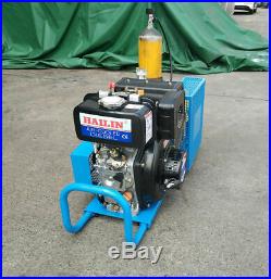 High Pressure Air Compressor Pump HAILIN Diesel Engine 100L/min Air Cool 4500psi