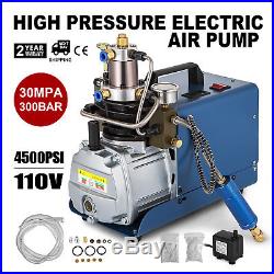 High Pressure Air Pump Electric 110V 300BAR Air Compressor 4500PSI Rifle 30MPA