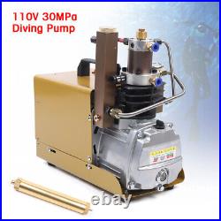 High Pressure Electric Air Compressor Scuba Diving Pump 110-130V 30MPa 4500PSI