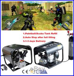 Home Use Air Compressor Pump Paintball Scuba Tank Refill High Pressure 4500PSI
