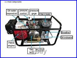 Hookah Dive System Third Lung Serface Air Gas-Powered Oil Free Air Compressor