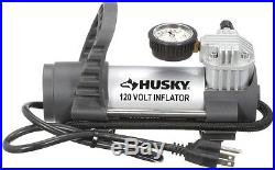 Husky 120v Electric Inflator Pump Air Compressor Bike Tire Mattress Car Sports