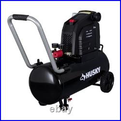 Husky 8 Gal 150 PSI Portable Electric Oil Free Hotdog Air Compressor w Wheels