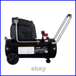 Husky 8 Gal 150 PSI Portable Electric Oil Free Hotdog Air Compressor w Wheels