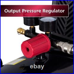 Husky 8 Gal 150 PSI Portable Electric Oil Free Hotdog Air Compressor w Wheels