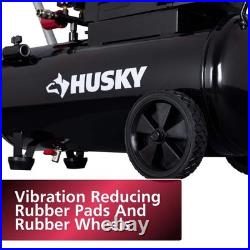 Husky 8 Gal 150 PSI Portable Electric Oil Free Hotdog Air Compressor w Wheels
