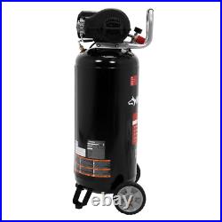 Husky Air Compressor Portable Slim Vertical Oil Free Pump Light Duty 20 Gal