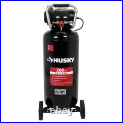 Husky Electric Air Compressor 20 Gallon 200 PSI Oil Free Portable Vertical Tool