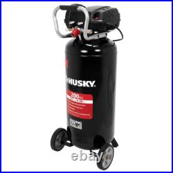 Husky Electric Air Compressor 20 Gallon 200 PSI Oil Free Portable Vertical Tool