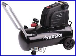 Husky Electric Hotdog Air Compressor Portable 8 Gal. Quick Coupler Oil-free Pump