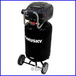 Husky Electric Portable Air Compressor Pump Motor Tank 1.5 HP Pressure Regulator