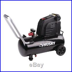 Husky Portable Air Compressor 150 PSI Corded Electric Oil-Free Pump Hot Dog Tank