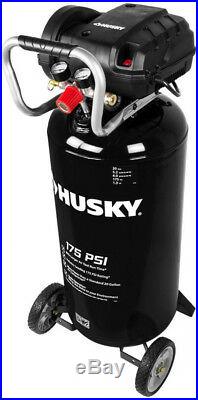 Husky Portable Air Compressor Pump Electric Tank 20 Gal Shop Garage Vertical