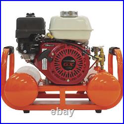 Industrial Air Contractor Gas-Powered Pontoon Air Compressor, 4.6 HP, Honda