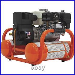 Industrial Air Contractor Gas-Powered Pontoon Air Compressor, 4.6 HP, Honda