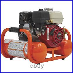 Industrial Air Contractor Gas-Powered Pontoon Air Compressor, 4.6 HP, Honda