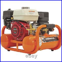 Industrial Air Contractor Gas-Powered Pontoon Air Compressor, 4.6 HP, Honda